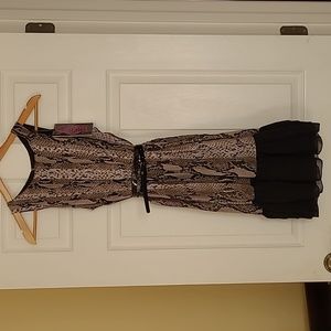 Rock & Roll Cowgirl reptile print rockabilly party dress, NWT!